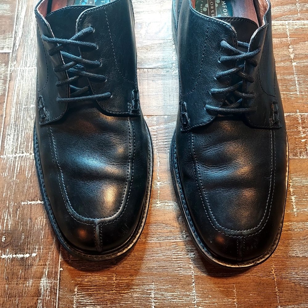 FLORSHEIM Billings Size 11 Mens Comfortech Split Toe Leather Oxford Dress Shoes
